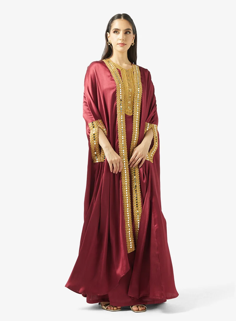 Shimmer 2PCS Set Maxi Dress